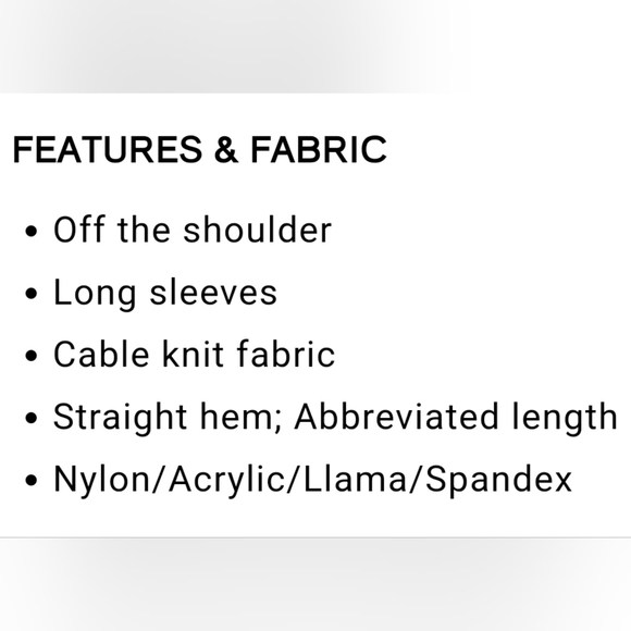 Express Off The Shoulder Cable Knit Sweater | Mocha | XL - Picture 5 of 8